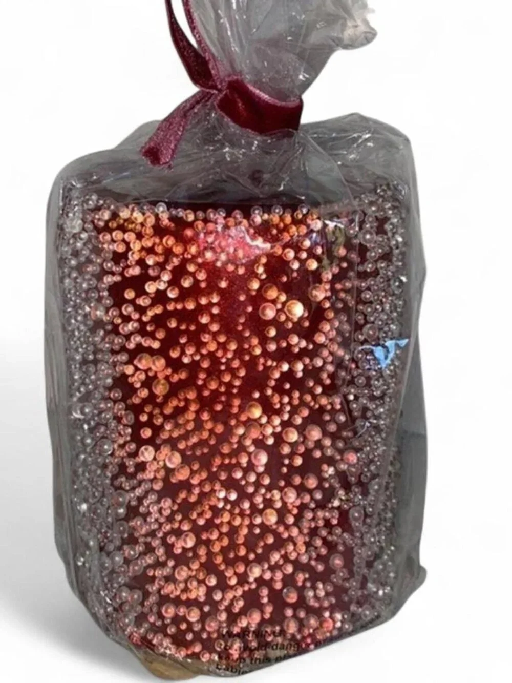 Z Gallerie Red Holiday Jeweled Candle NWT